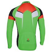 economico Maglie da uomo-Arsuxeo Per uomo Maglia da ciclismo Manica lunga Inverno Bicicletta Giacca Maglietta / Maglia Superiore con 3 tasche posteriori Ciclismo da montagna Cicismo su strada Traspirante Design anatomico Zip