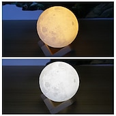 economico Lucine notturne per bambini e neonati-3d lampada luna 16 colori cambia galassia luna led luce notturna telecomando usb&amp;amp;regali touch control per ragazze ragazzi bambini donne compleanno