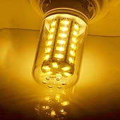 זול נורות תירס לד-10 יחידות 10w led תירס נורת תירס 1000lm g9 b22 e12 e14 e26 e27 gu10 69 led smd5730 100w נורה מקבילה נברשת נר לבן חם 220v 110v