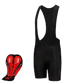 billige Shorts, tights og bukser for menn-Herre Bib Shorts 3D polstret shorts Sykkel Shorts Bunner Semi-formsydd Fjellsykling Veisykling sport Pustende Hurtigtørkende Fukttransport Bekvem Svart Gul Lycra Klær Avanceret Sykkelklær