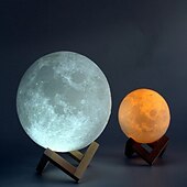 economico Lucine notturne per bambini e neonati-3d lampada luna 16 colori cambia galassia luna led luce notturna telecomando usb&amp;amp;regali touch control per ragazze ragazzi bambini donne compleanno