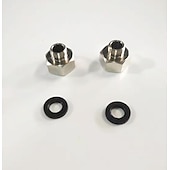 economico Accessori per rubinetti-adattatore per raccordo filetto maschio g 9/16 a filetto femmina g 1/2 2 pezzi (1 paio)