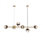 cheap Island Lights-120 cm Single Design Chandelier Metal Island Electroplated Modern Nordic Style 220-240V