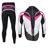 levne Pánské oděvní soupravy-Arsuxeo Pánské Dlouhý rukáv Cyklodres a čapáky Cyklo bunda Léto Spandex Silikon Polyester Černá / červená Zelená Fialová Slátanina Legrační Jezdit na kole Celotělové oblečení Zahřívací 3D podložka