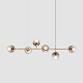 cheap Island Lights-120 cm Single Design Chandelier Metal Island Electroplated Modern Nordic Style 220-240V