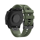 זול רצועות שעונים של Garmin-צפו בנד ל גרמין Fenix 7/7X / 7S FORERUNNER 955 אינסטינקט 2/2S אפיקס גישה ל-S62 סיליקוןריצה תַחֲלִיף רצועה 20mm 22mm 26mm רצועת ספורט צמיד