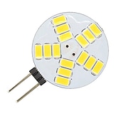 olcso Kéttűs LED-es izzók-10db 4 w led kétpólusú fények 300 lm g4 t 15 led gyöngyök smd 5730 meleg fehér fehér 12 V