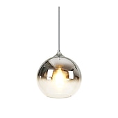 economico Luci Isola cucina-Lampada a sospensione da 30 cm con design singolo a led globo di vetro elettrolitico regalo moderno per amici di famiglia 220-240v