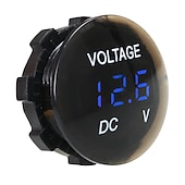お買い得  車用充電器-dc 12v-24vデジタルパネル防水および防塵電圧計デジタルディスプレイ用トラック車オートバイsuvボートatv補修アクセサリー