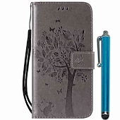 cheap Samsung Cases-Phone Case For Samsung Galaxy S24 S23 S22 S21 Ultra Plus A72 A32 A52 A42 Wallet Case with Stand Holder Flip Wallet Tree PU Leather