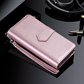 cheap Samsung Cases-Phone Case For Samsung Galaxy S23 S21 S20 Plus Ultra Wallet Case with Stand Holder Wallet Card Holder Solid Color Hard PU Leather