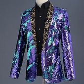 Χαμηλού Κόστους Αριστος-Ντίσκο Δεκαετία '80 Smoching Κοστούμια &amp; Σακάκια Πρίγκηπας Πούλιες Γεωμετρικό Φανταχτερή Φόρεμα Ανδρικά Αποκριάτικη Στολή Απόκριες Νέος Χρόνος