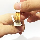 billige Lampesokler og kontakter-zdm 5 stk vanntett 8 / 10mm bred 2-pin smd 5050 3528 flex ledet strimmel kontakt monokrom led stripe til stripe genser