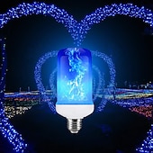 abordables Bombillas LED tipo globo-Bombillas de llama led 7w e27 llama parpadeante accesorios de halloween ahorro de energía para festival halloween navidad paty ac85-265v