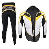 levne Pánské oděvní soupravy-Arsuxeo Pánské Dlouhý rukáv Cyklodres a čapáky Cyklo bunda Léto Spandex Silikon Polyester Černá / červená Zelená Fialová Slátanina Legrační Jezdit na kole Celotělové oblečení Zahřívací 3D podložka