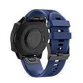 זול רצועות שעונים של Garmin-צפו בנד ל גרמין Fenix 7/7X / 7S FORERUNNER 955 אינסטינקט 2/2S אפיקס גישה ל-S62 סיליקוןריצה תַחֲלִיף רצועה 20mm 22mm 26mm רצועת ספורט צמיד