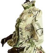 preiswerte Kleider-Rokoko Viktorianisch Cocktailkleid Lange Länge Kleid Partykostüm Maskerade Übergröße Normal Gedicht Übergrössen Ballkleid Kostüm Damen königlich Party Abschlussball Karneval von Venedig Kleid