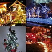 economico Plug in elettrico-10m set di luci luci stringa 100 led 1pc bianco caldo bianco blu impermeabile partito decorativo 220-240 v 110-120 v