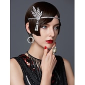 economico Accessori e altro-Retrò Vintage Anni Ruggenti Anni 1920 Fascia Flapper Gioielli per la testa Il grande Gatsby Invitato al matrimonio Per donna Performance Festa / Sera Affari / Cerimonia / Matrimonio