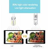 cheap LED Bi-pin Lights-10PCS G4 Bi-pin LED Light Bulb 3W 24LED SMD 2835 Equivalent Halogen Bulb 30W Warm white 3000K Daylight White 6000K 360° Beam Angle Flicker Free DC12V AC220V AC110V