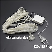 ieftine Conectat Electric-elegantă nuntă recepție petrecere led net lumini 192 leduri 3mx2m în aer liber șiruri lumini impermeabile pentru Crăciun decorare nuntă zână șir de lumină decor exterior lampă decor acasă decorare