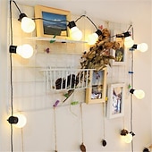 voordelige Plug String Lights-3m 10leds festoen led globe led flexibele string licht fee lamp kerst fee string licht guirlande tuin patio tuin decoratie vakantie buitenverlichting eu us plug ac110v 120v 220v 230v 240v