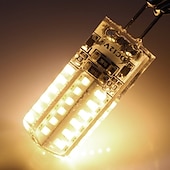 olcso Kéttűs LED-es izzók-6db 3 w ledes két tűs lámpák 250 lm g4 48 led gyöngyök smd 3014 meleg fehér hideg hideg fehér 220 V