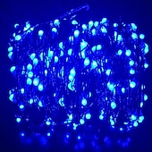 abordables Guirlandes lumineuses à brancher-Guirlande lumineuse 50m 500 leds 1pc blanc chaud rvb blanc étanche fête décorative 12 v