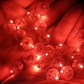 economico Luci decorative-12pcs palla rotonda led luci a palloncino lampade luminose per lanterna bar natale festa di nozze decorazione luci lanterna di carta