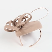 billige Coiffer-Kentucky Derby-hatt fascinators Hatter Ull Fjær Pillebokshatt Bryllup Spesiell Leilighet Avslappet Te Fest Hesteløp Med Blomster Hodeplagg Hodeplagg