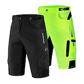 halpa Miesten shortsit, sukkahousut ja housut-WOSAWE Miesten Pyöräilyshortsit MTB-shortsit Pyörä Housut MTB-shortsit rennosti istuva Maastopyöräily Maantiepyöräily Urheilu Hengittävä Anatominen tyyli Nopea kuivuminen Kosteuden siirtävä Musta
