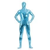 cheap Glossy-Shiny Zentai Suits Cosplay Costume Catsuit Carnival Costume Full Body Suit Men&#039;s Women&#039;s Sex Sexy Costume Solid Colored Spandex Latex Costume for Halloween Adults&#039;
