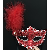 preiswerte Maske-Prinzessin Halloween Maske / Venezianische Maske / Maskenmaske Karnevalsmaske Vintage Halbgesicht Erwachsene Damen / Weiblich Karneval / Maskerade Party Maskerade Karneval von Venedig Einfache