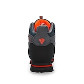 abordables Botas de montaña-Botas de senderismo impermeables para hombre con cordones rojos: calzado de exterior duradero para terrenos difíciles