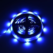 cheap Remote Control-5m LED Strip Lights RGB Tiktok Lights 300 LED 2835 SMD RGB Tape Lights Light Sets Self Adhesive Multicolor for Room Kitchen TV Festival Illumination with Remote 12V