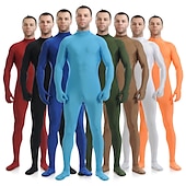 cheap Matte-Zentai Suits Costume Hoodie Carnival Costume Full Body Suit Kings Day Men&#039;s Women&#039;s Sex Solid Colored Spandex Lycra Costume for Performance Party Valentine&#039;s Day Halloween Adults&#039;