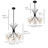 ieftine Design Cluster-45 cm pandantiv design lanternă candelabru metal sputnik noutate pictate finisaje modern stil nordic generic