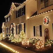 abordables Guirlandes lumineuses à brancher-20m Guirlandes Lumineuses 200 LED LED Dip 1pc Blanc Chaud Blanc Bleu Soirée Décorative Adorable 220-240 V / IP44