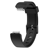 billige Fitbit klokkebånd-1 pcs Reim til Smartklokke til Fitbit Inspire 2 / Inspire / Inspire HR Silikon Smartklokke Stropp Myk Justerbar Elastisk Sportsrem Erstatning Armbånd