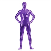 cheap Glossy-Shiny Zentai Suits Cosplay Costume Catsuit Carnival Costume Full Body Suit Men&#039;s Women&#039;s Sex Sexy Costume Solid Colored Spandex Latex Costume for Halloween Adults&#039;