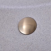 cheap Pop Up Drains-Brass Pop Up Sink Drain Stopper with Overflow Bathroom Faucet Vessel Vanity Sink Drainer
