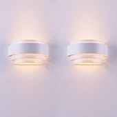 رخيصةأون إضاءات ملتصقة بالحائط-2 قطعة 25 سنتيمتر مصابيح الحائط LED المعاصرة قوس تصميم مصباح جداري ينطبق على غرفة الجلوس / غرفة النوم 110-120 / 220-240 فولت 60 واط