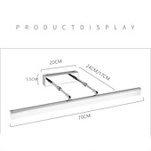 tanie Lampy kosmetyczne-lustro led oświetlenie łazienkowe salon łazienka żelazne oświetlenie ścienne ip66 generic 16 w