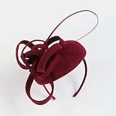 billige Coiffer-Kentucky Derby-hatt fascinators Hatter Ull Fjær Pillebokshatt Bryllup Spesiell Leilighet Avslappet Te Fest Hesteløp Med Blomster Hodeplagg Hodeplagg