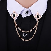 economico Accessori e altro-Per uomo Cristallo Spille Spiga Creativo Verticale Importante Nappa Essenziale Di tendenza Roccia Strass Spilla Gioielli Blu Nero Per Matrimonio Strada Quotidiano Ufficio Serata