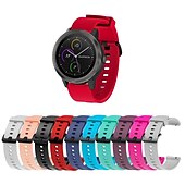 baratos Relógios Garmin-Pulseiras de Relógio para Garmin Abordagem S42 Silicone Substituição Alça Pulseira Esportiva Pulseira