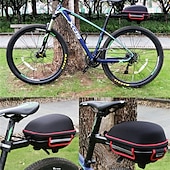 halpa Pyörälaukut-west biking® 8 l pyörän satulalaukku pyöräteline laukku metallirungolla ja sadesuojalla vedenpitävä kevyt heijastinnauha pyörälaukku kangas lycra eva polkupyörälaukku pyörälaukku pyörä polkupyörä pyöräily
