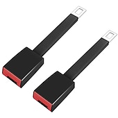 abordables Accesorios para el cinturón de seguridad-Extensor de cinturón de seguridad para coche, 2 uds., hebilla de extensión, clip de seguridad, cinturón de seguridad universal, modelado de interiores de coche