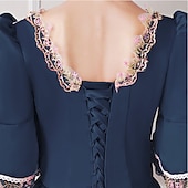 cheap Dresses-Plus Size Rococo Victorian Dress Cosplay Costume Masquerade Festival Costumes Costumes Costumes &amp; Accessories Cinderella Queen Victoria Lace Lace Print Ball Gown Plus Size Normal Customized Women&#039;s