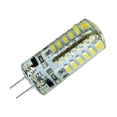 olcso Kéttűs LED-es izzók-6db 3 w ledes két tűs lámpák 250 lm g4 48 led gyöngyök smd 3014 meleg fehér hideg hideg fehér 220 V